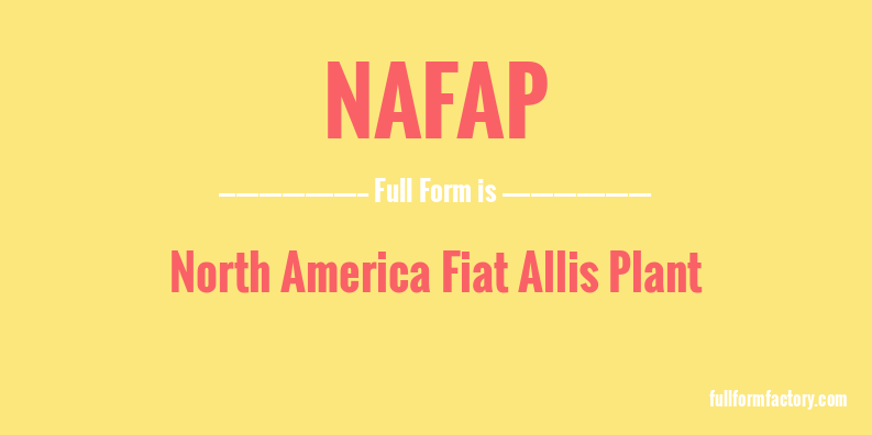 nafap-full-form