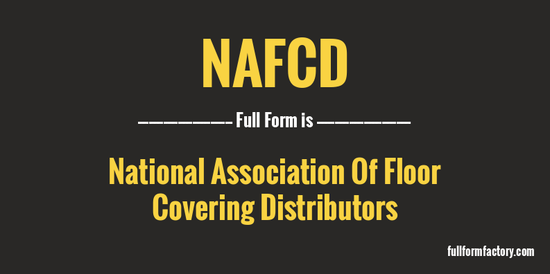 nafcd-full-form