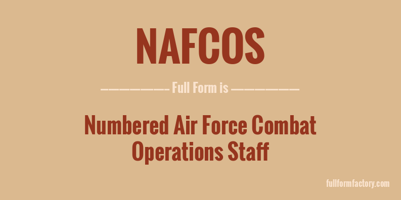 nafcos-full-form