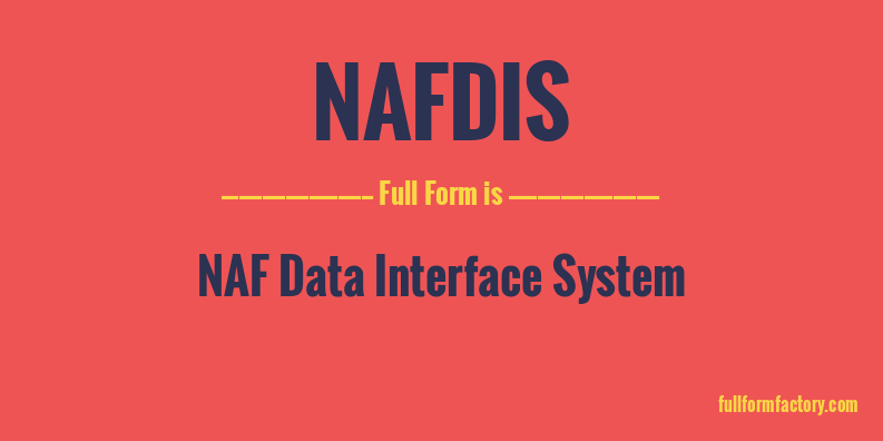 nafdis-full-form