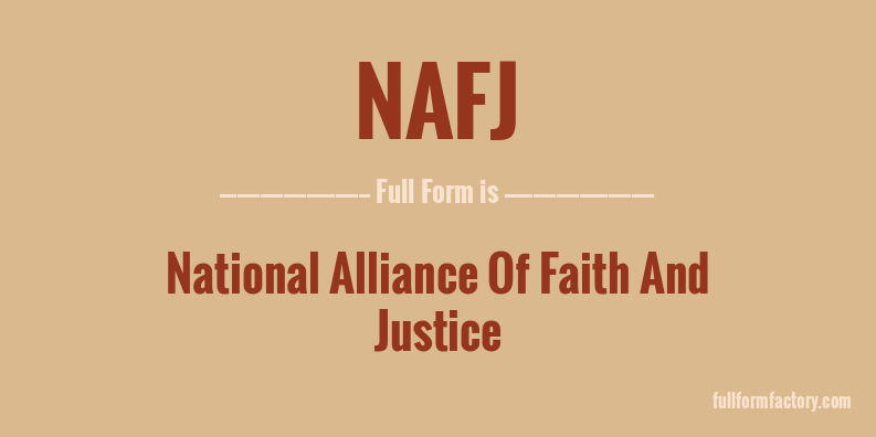 nafj-full-form