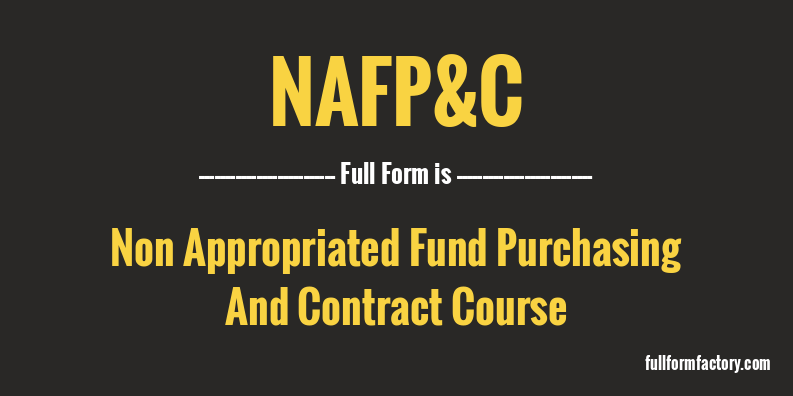 nafp&c-full-form