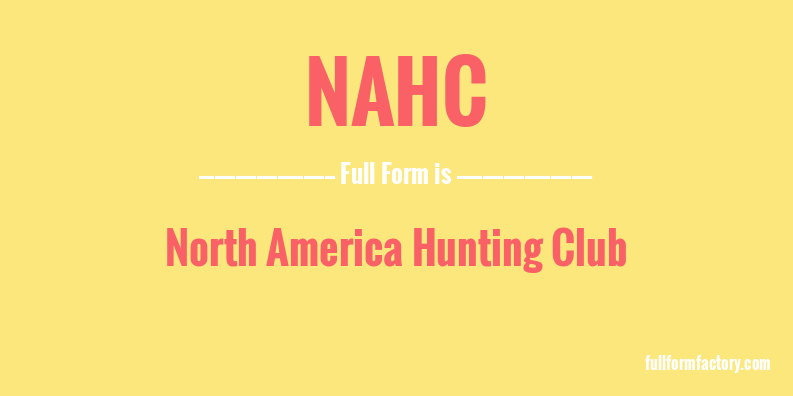 nahc-full-form