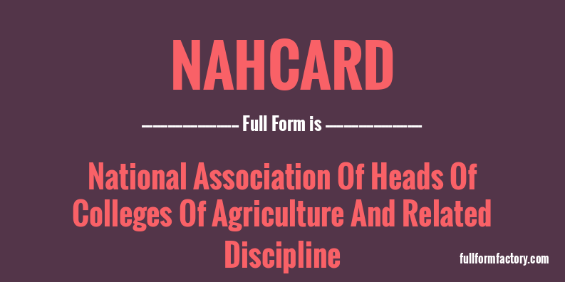 nahcard-full-form