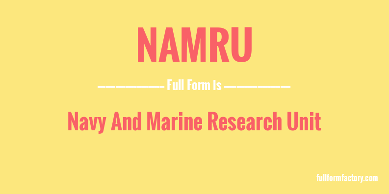 namru-full-form