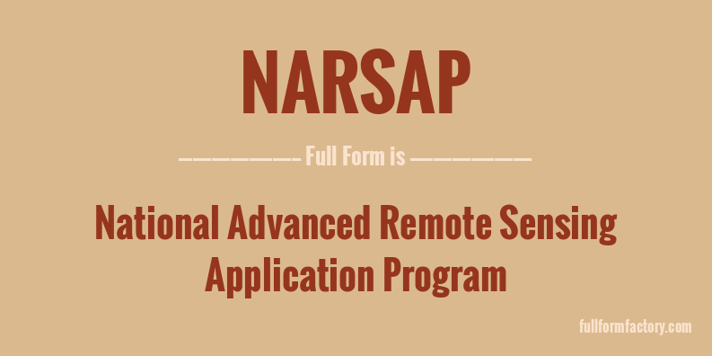 narsap-full-form