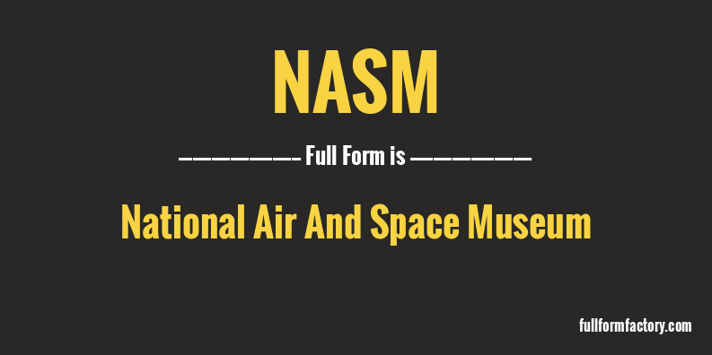 nasm-full-form