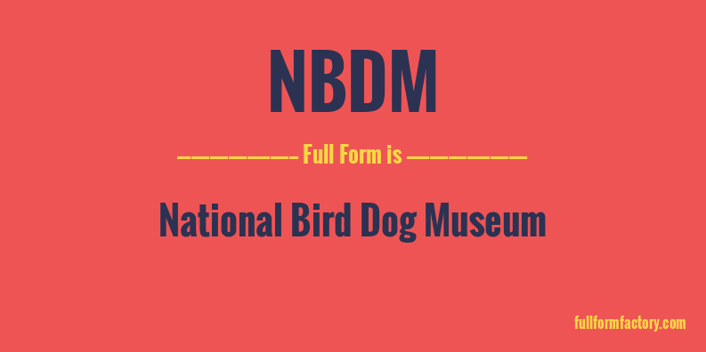 nbdm-full-form