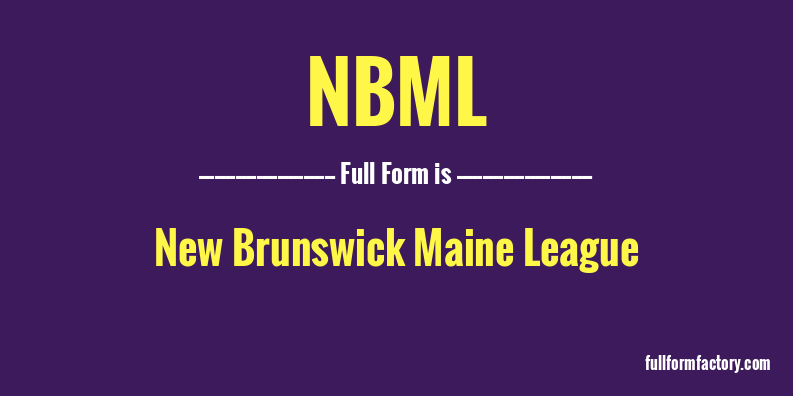 nbml-full-form