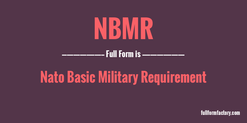 nbmr-full-form