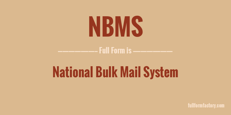 nbms-full-form