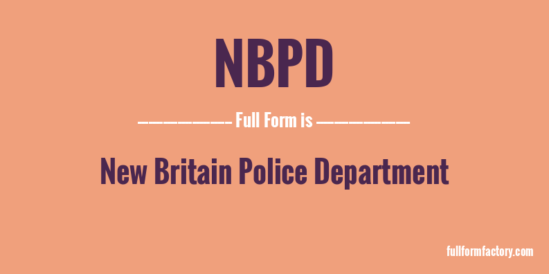nbpd-full-form