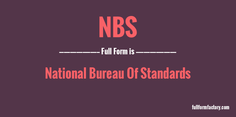 nbs-full-form