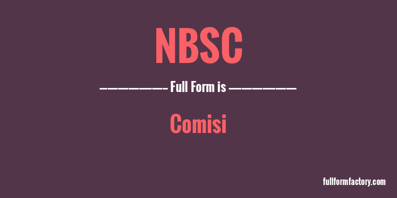 nbsc-full-form