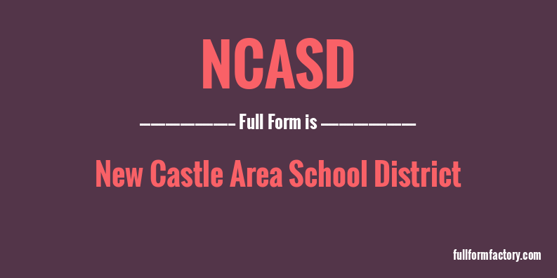 ncasd-full-form