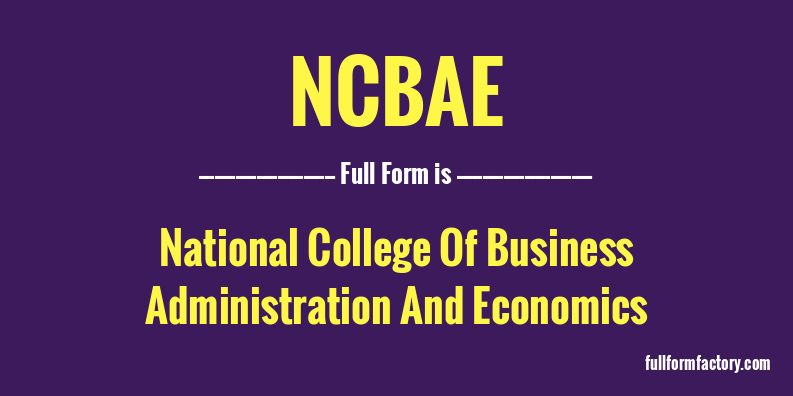 ncbae-full-form
