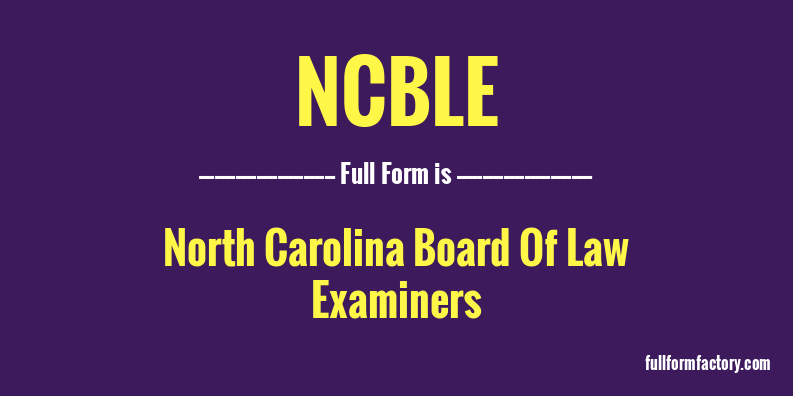 ncble-full-form