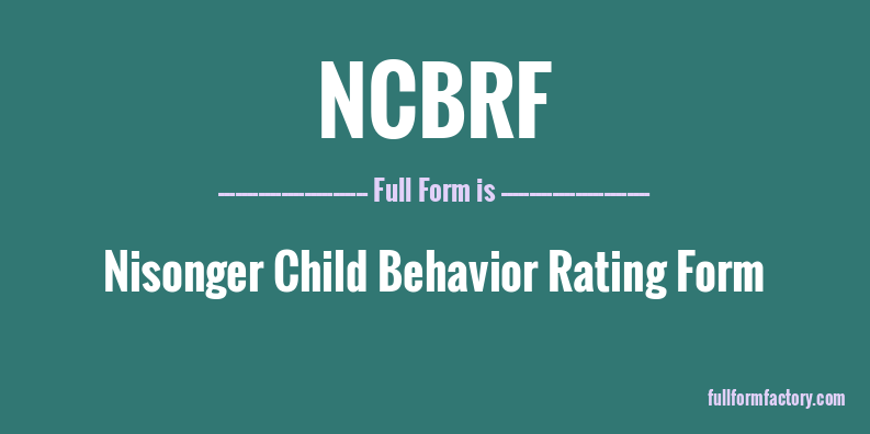 ncbrf-full-form