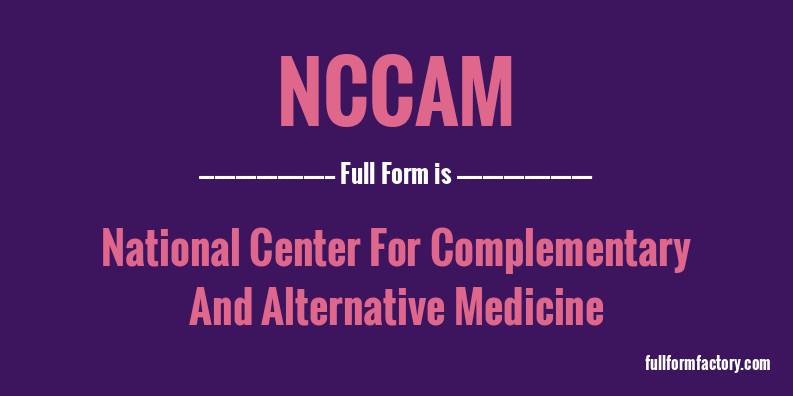 nccam-full-form