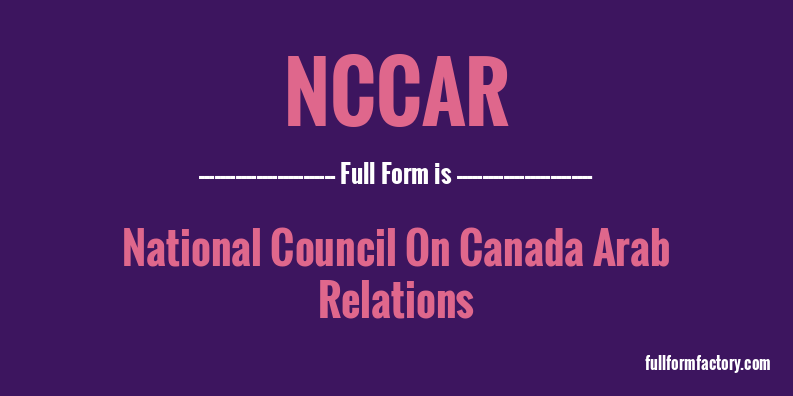 nccar-full-form