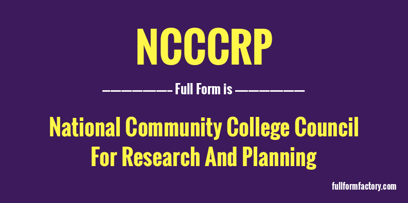 ncccrp-full-form