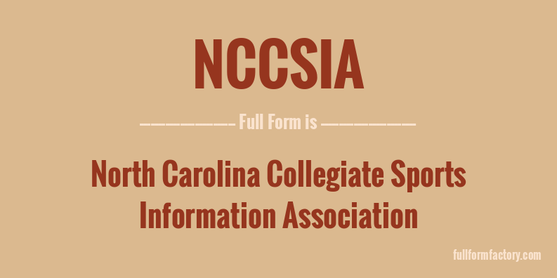 nccsia-full-form