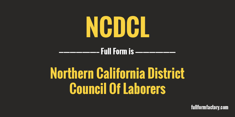ncdcl-full-form