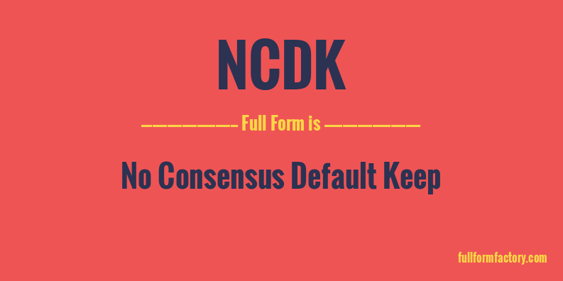 ncdk-full-form
