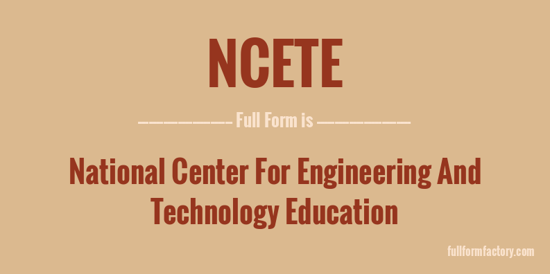 ncete-full-form