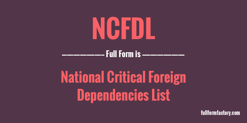 ncfdl-full-form
