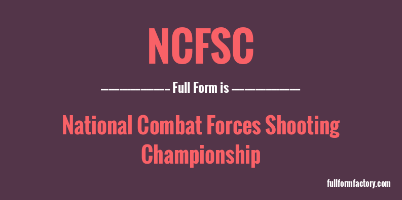 ncfsc-full-form