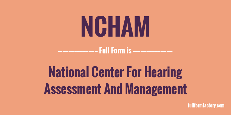 ncham-full-form