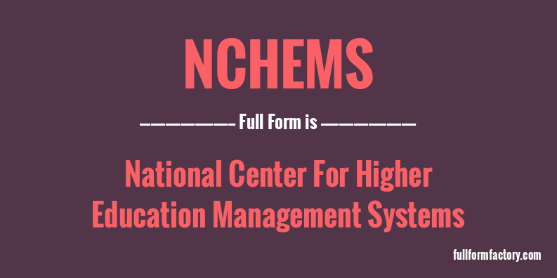 nchems-full-form