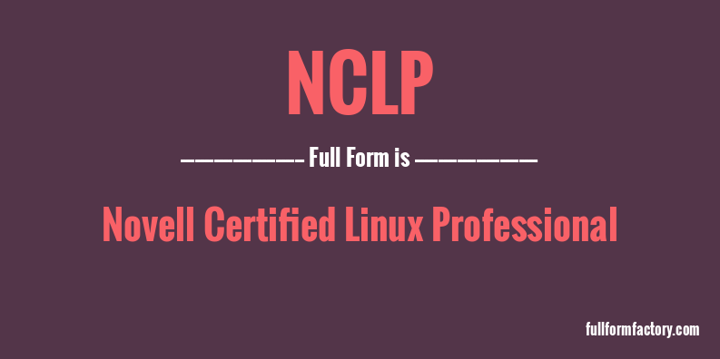 nclp-full-form