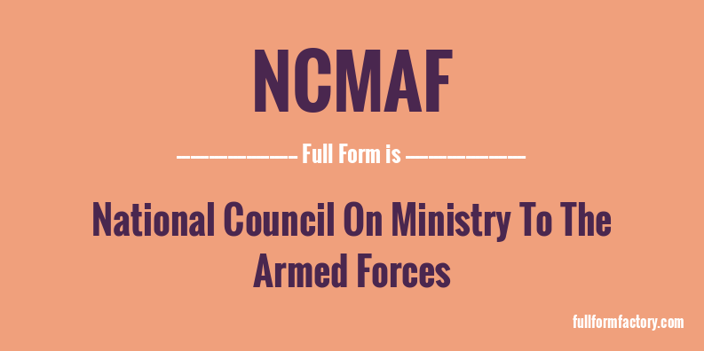 ncmaf-full-form