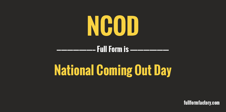 ncod-full-form