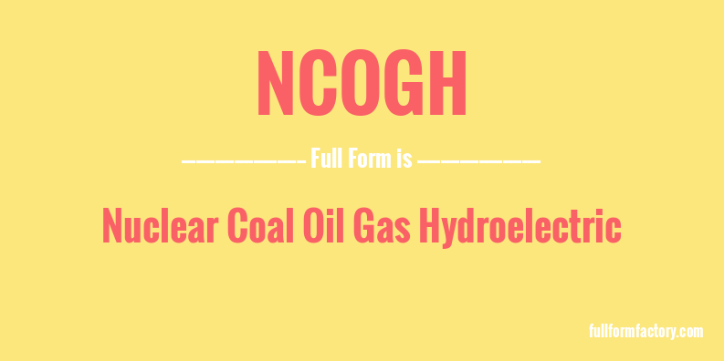ncogh-full-form