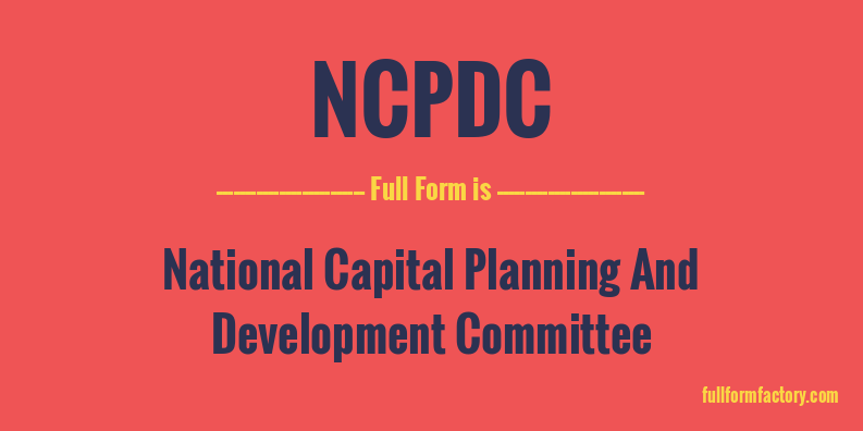 ncpdc-full-form