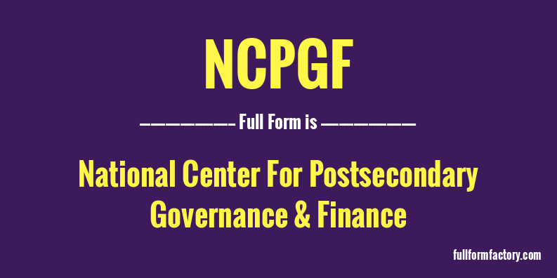 ncpgf-full-form