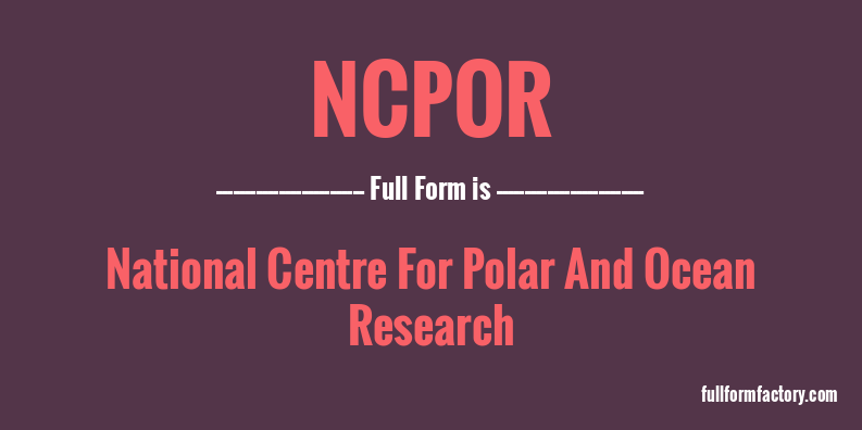 ncpor-full-form