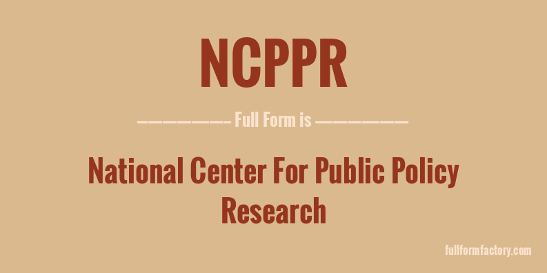 ncppr-full-form