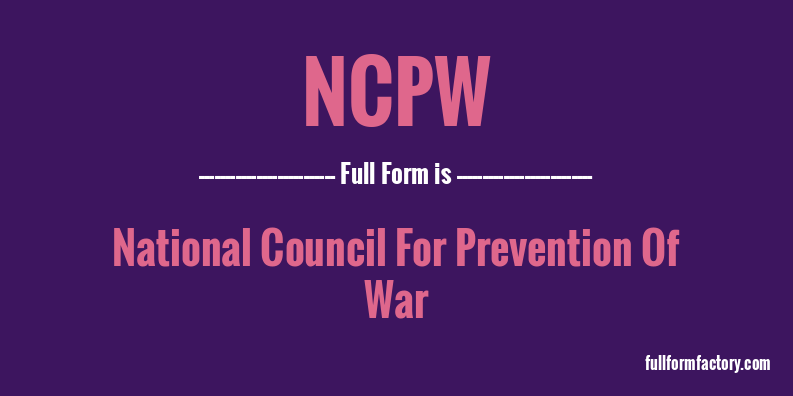 ncpw-full-form