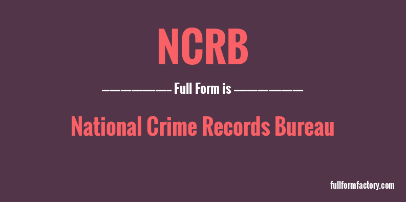ncrb-full-form