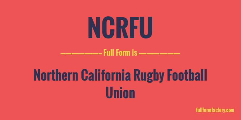 ncrfu-full-form