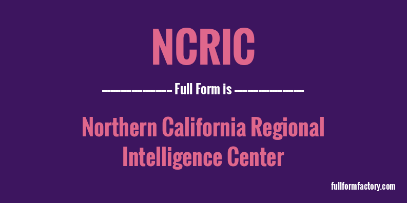 ncric-full-form