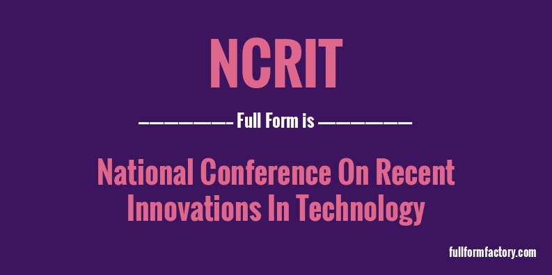 ncrit-full-form