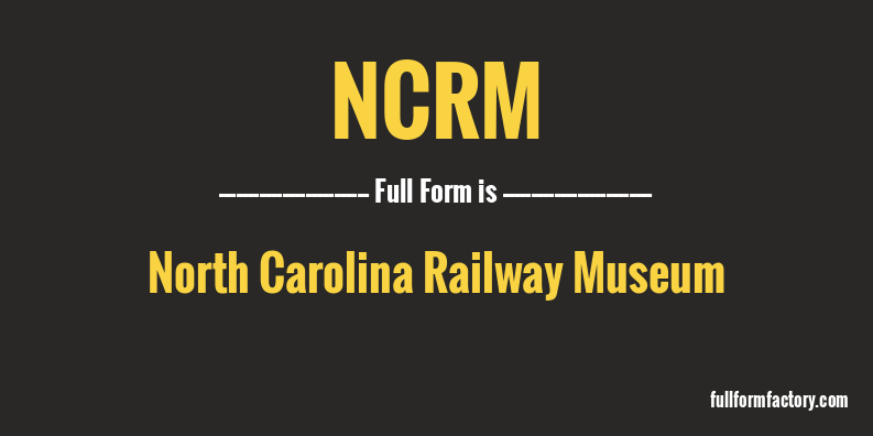 ncrm-full-form