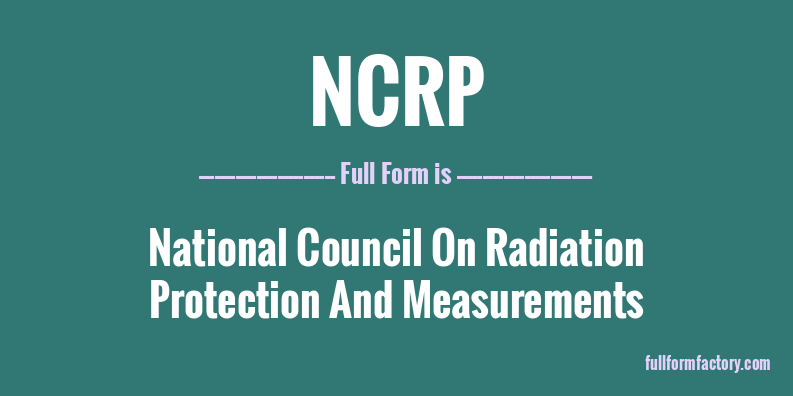 ncrp-full-form