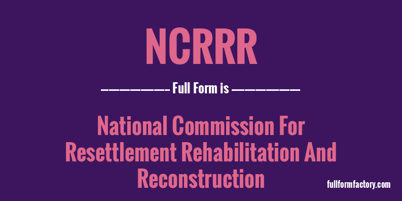 ncrrr-full-form