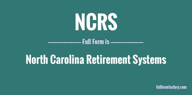 ncrs-full-form